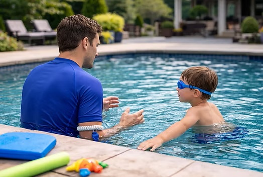 Home swimming lessons