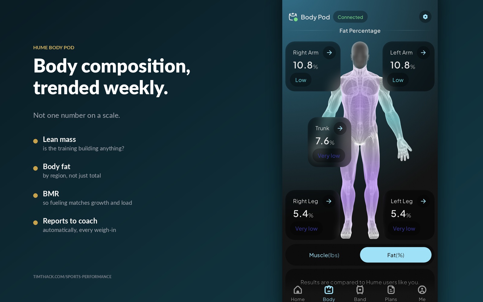 Body composition tracking