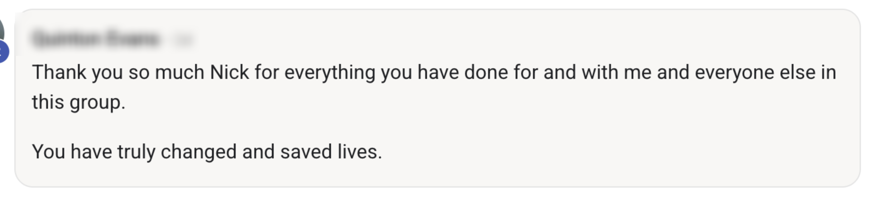 Testimonial from inside The Evolved Man community