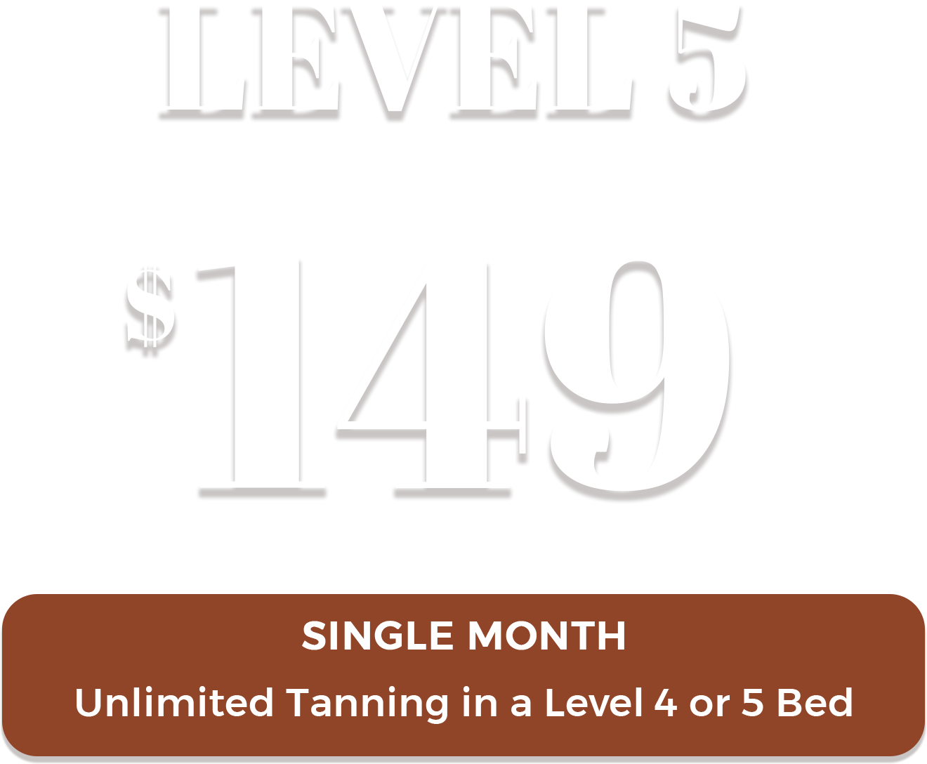 Level 5 single month unlimited tanning membership at The Sun Emporium in Vaughan for $149. Enjoy unlimited tanning sessions in a Level 4 or Level 5 bed for one month.