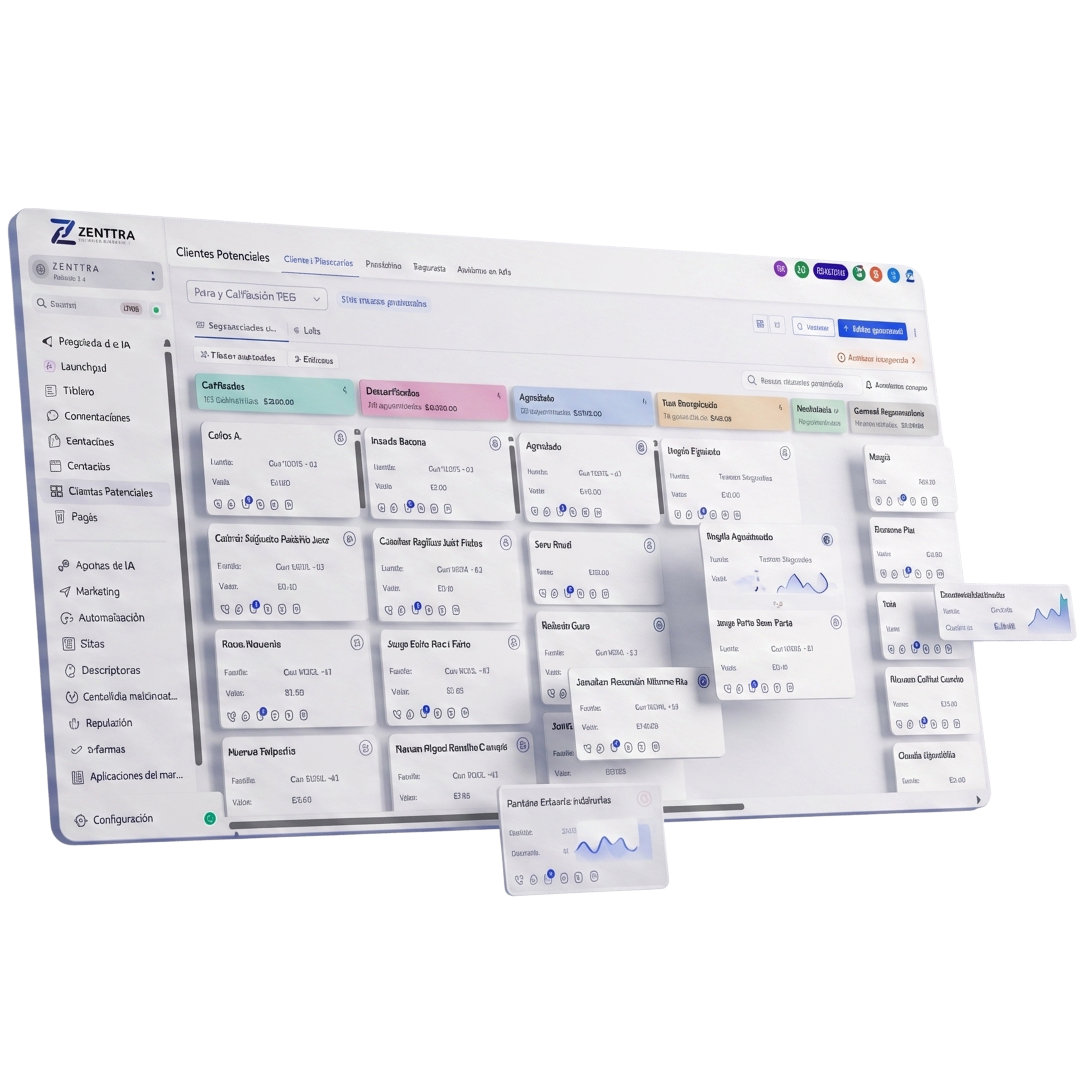 CRM Zenttra Dashboard