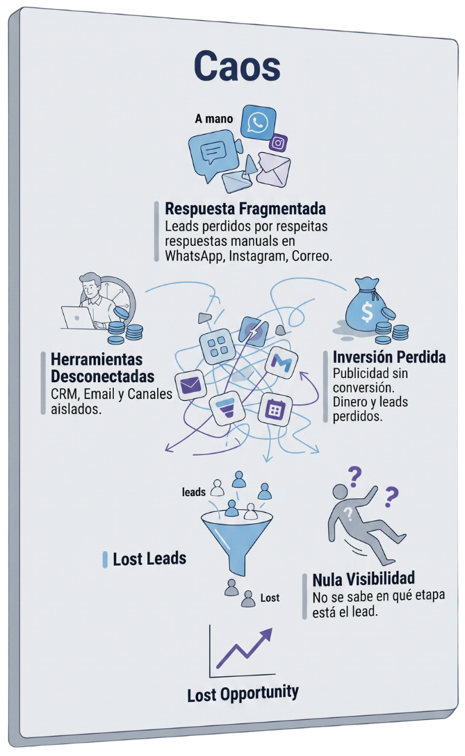 Ecosistema fragmentado de herramientas sin Zenttra
