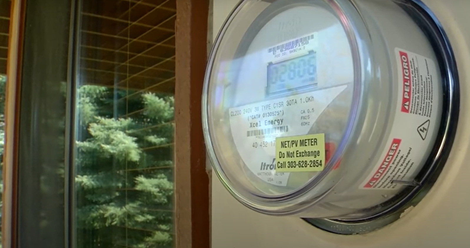 Solar electricity meter