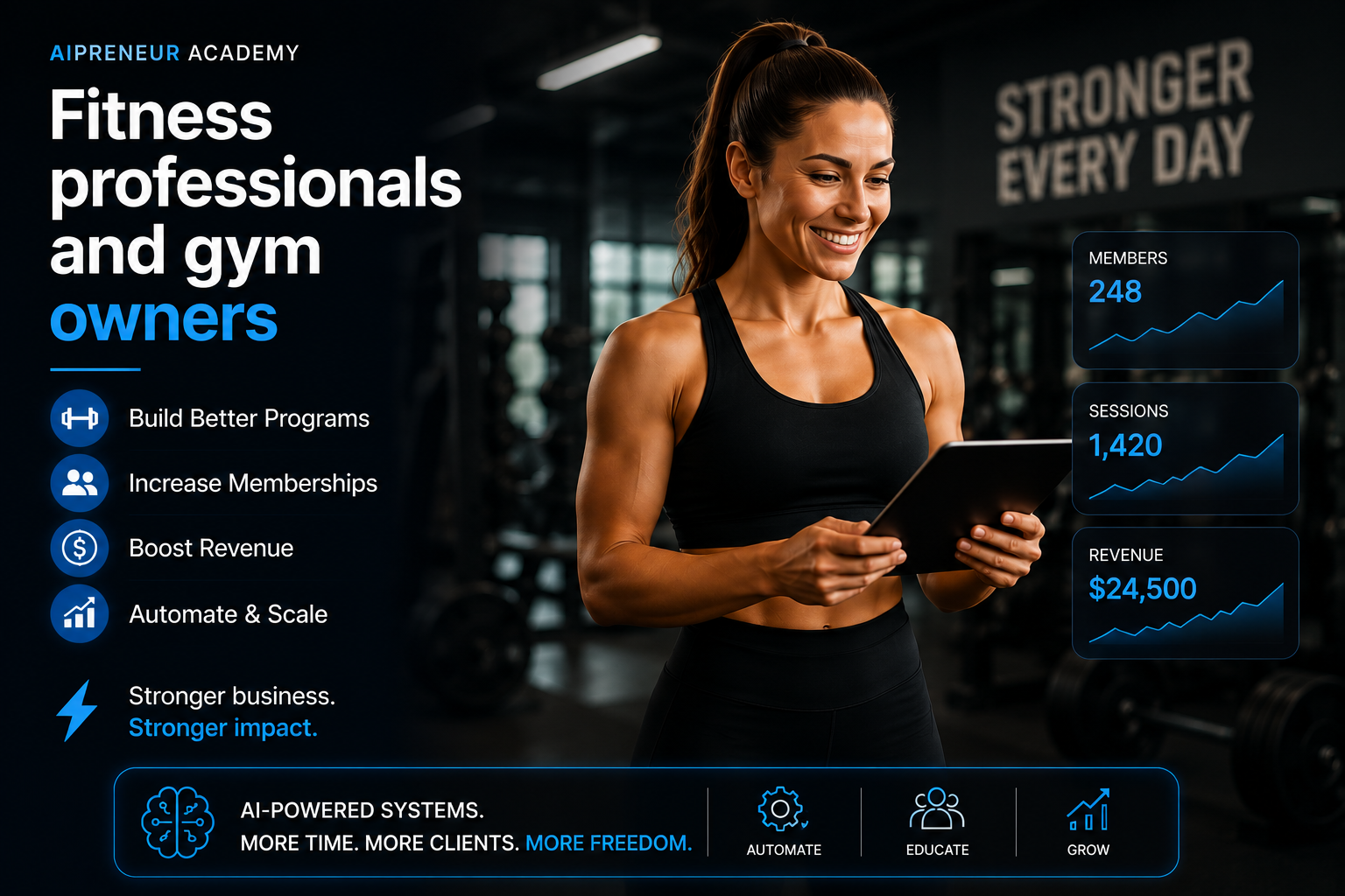 Fitness professionals and gym owners