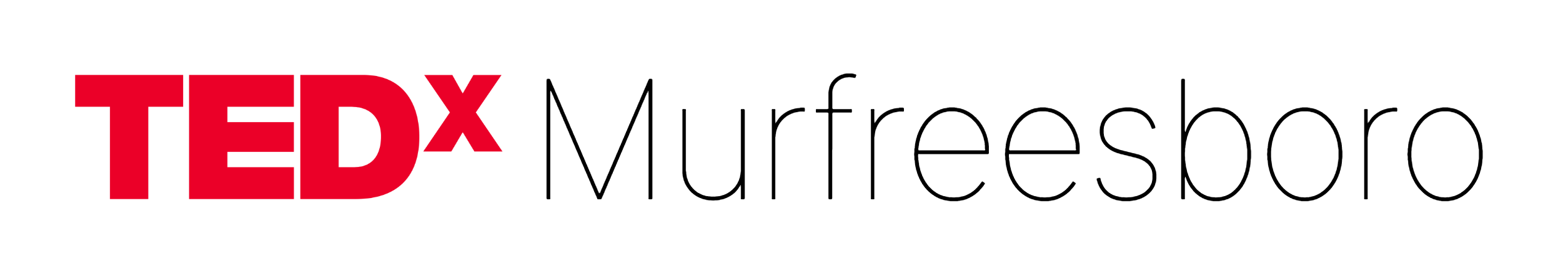TEDx Murfreesboro Logo