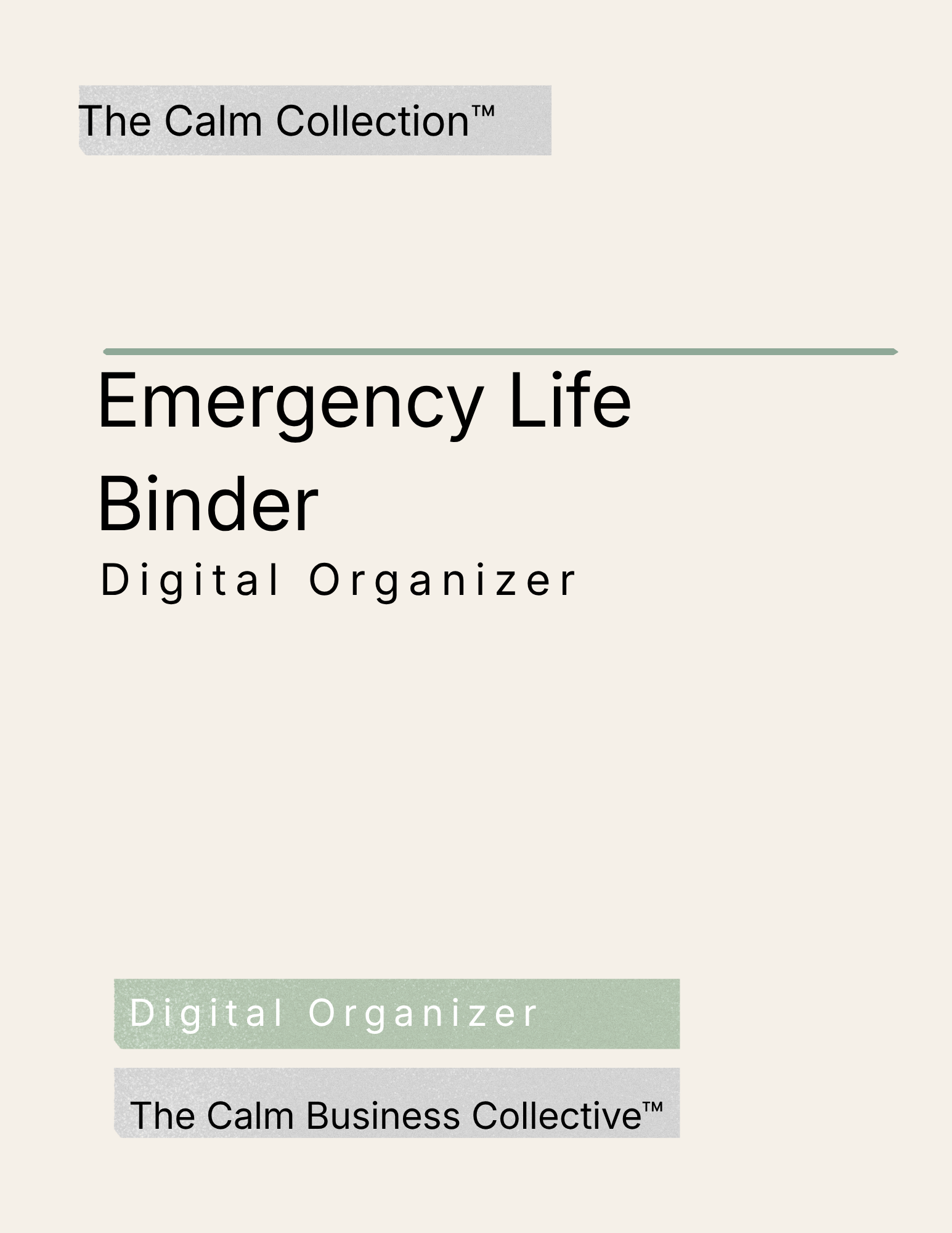 Emergency Life Binder Digital