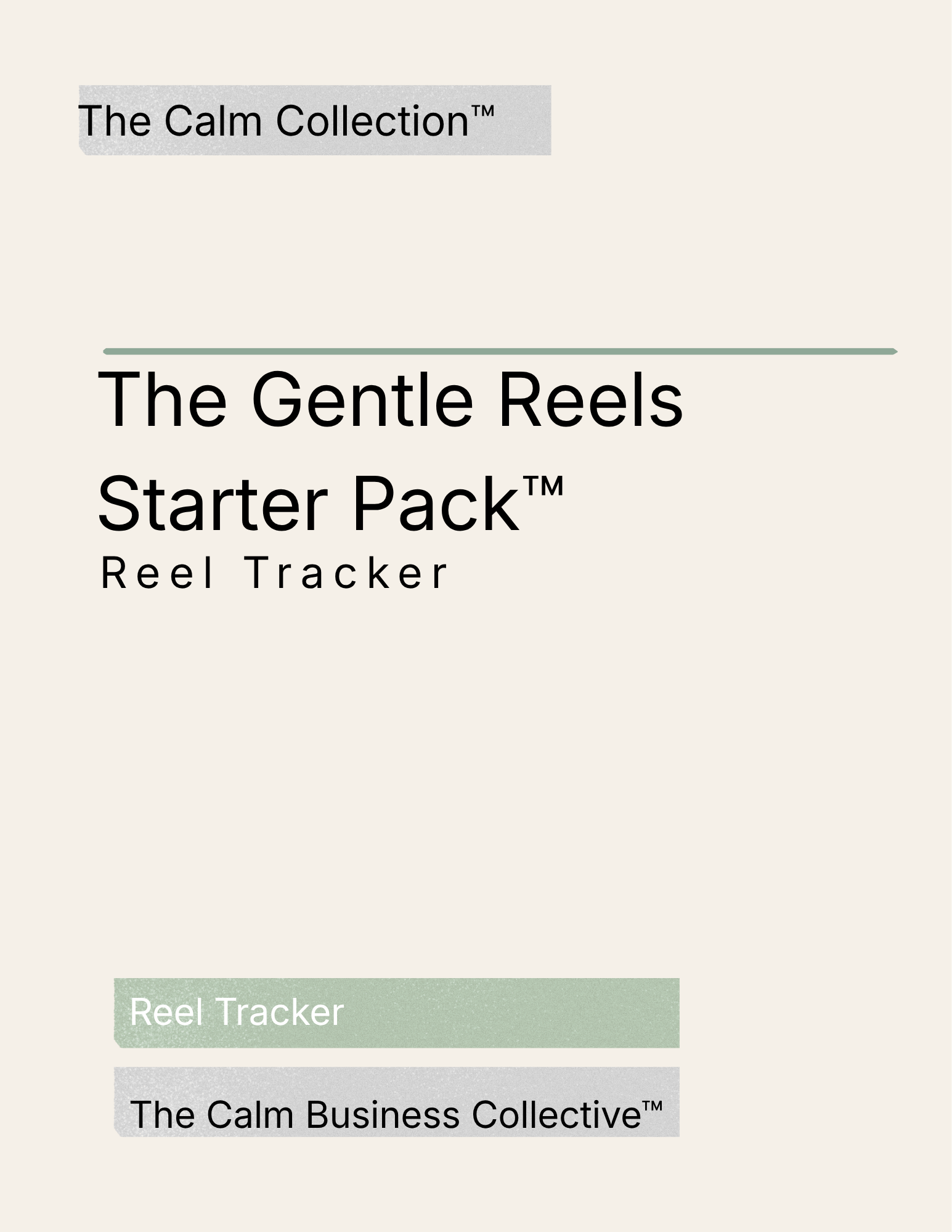 The Gentle Reels Starter Pack