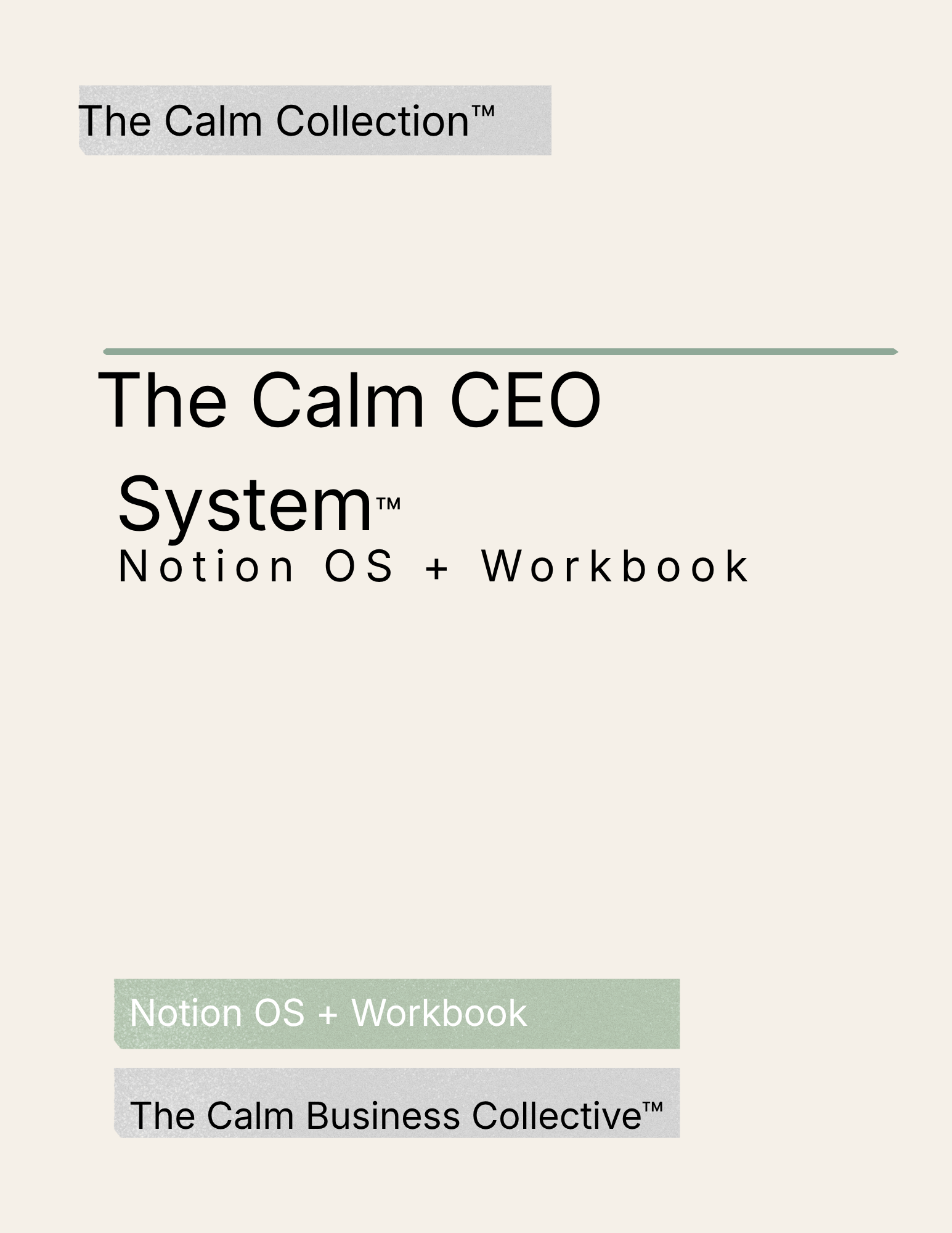 The Calm CEO System™