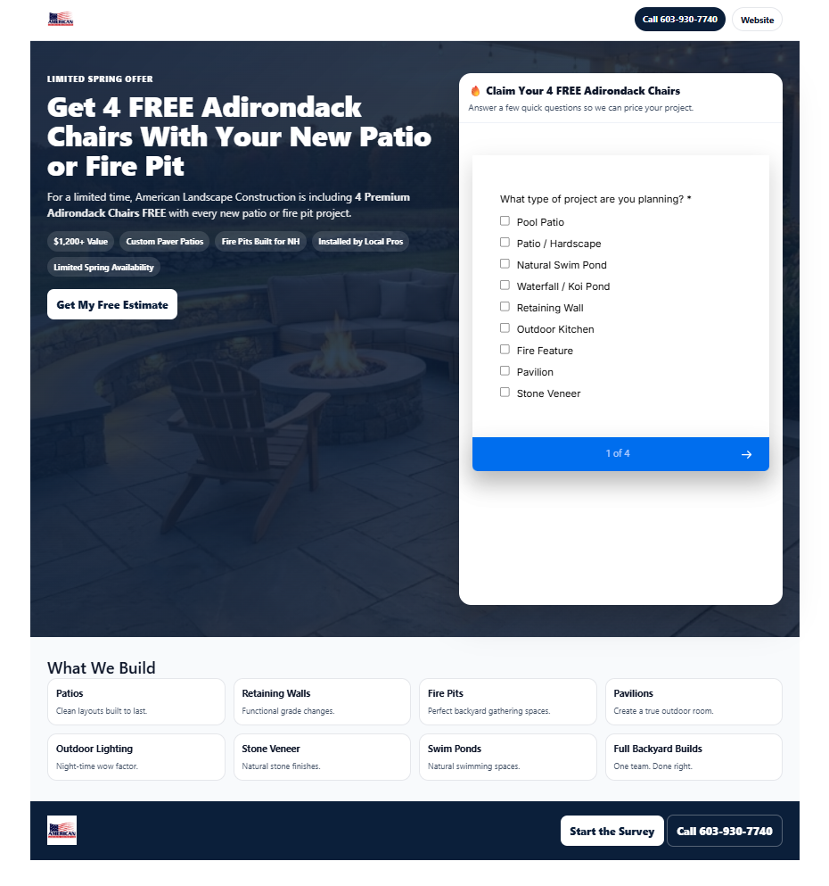 Lead Funnel Page Example