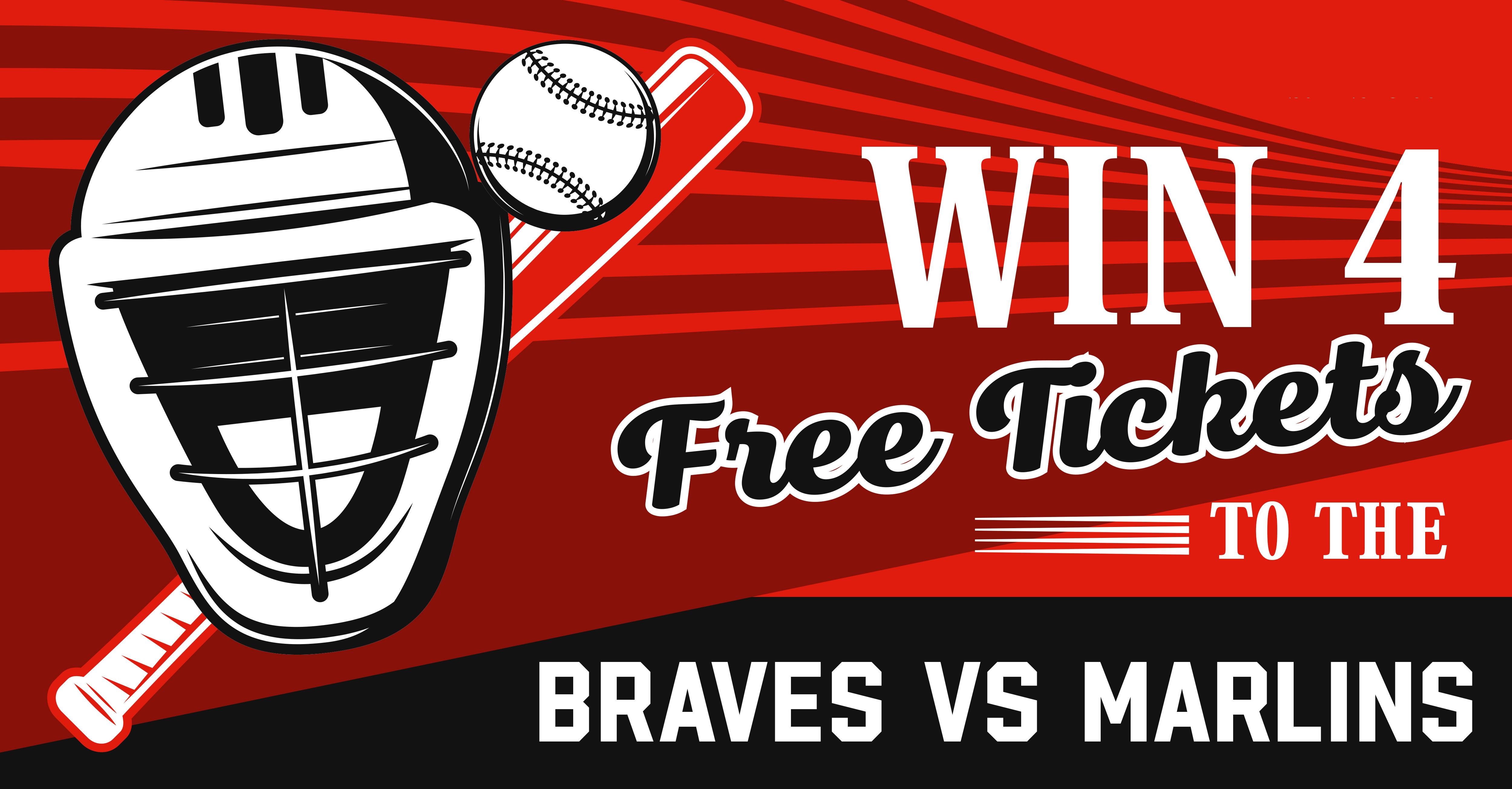 Giveaway Win 4 Tickets to the Braves vs Marlins