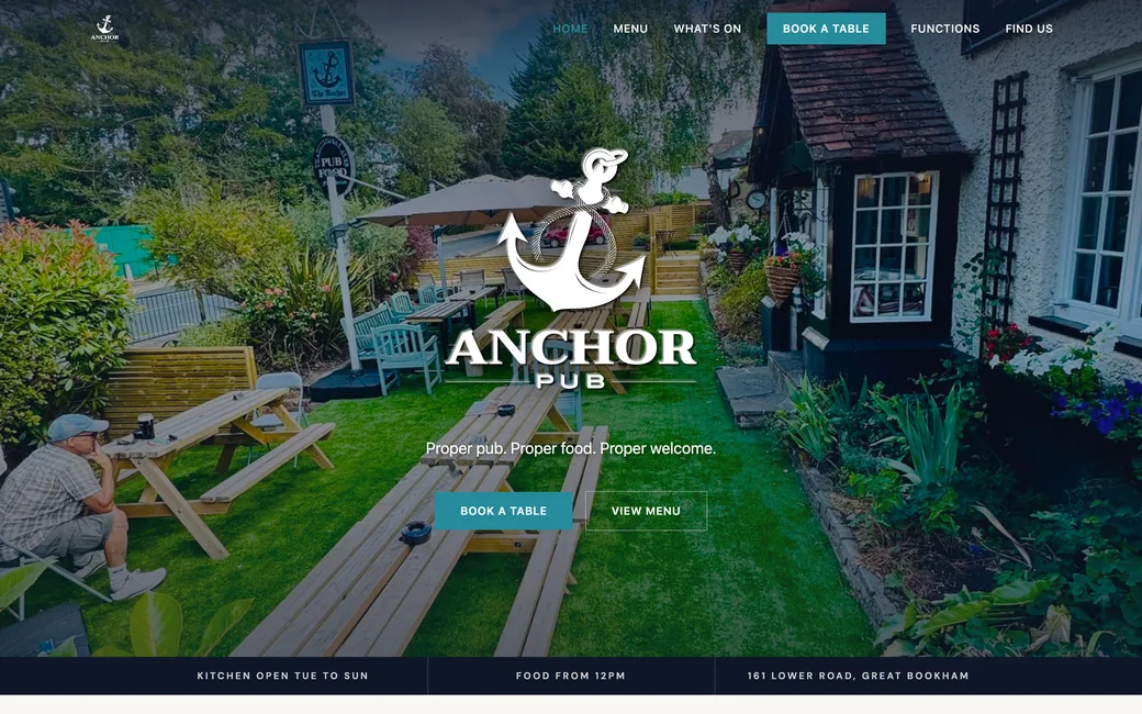 The Anchor website