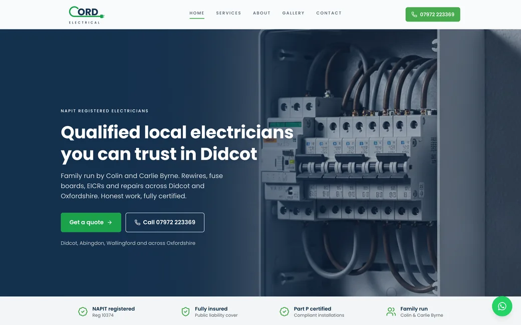Cord Electrical website