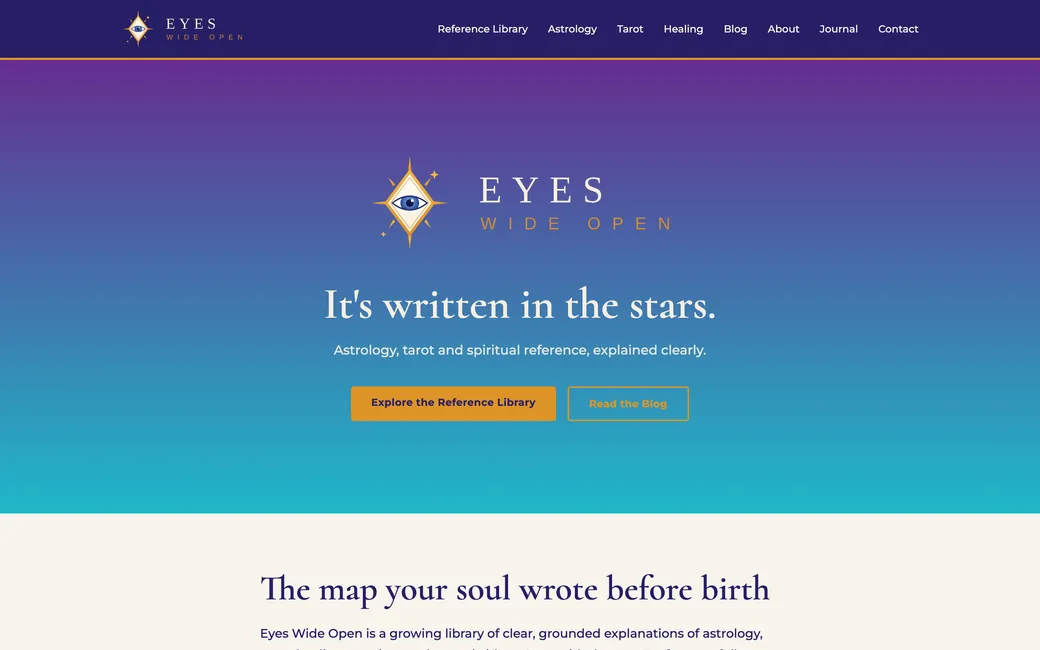 Eyes Wide Open website