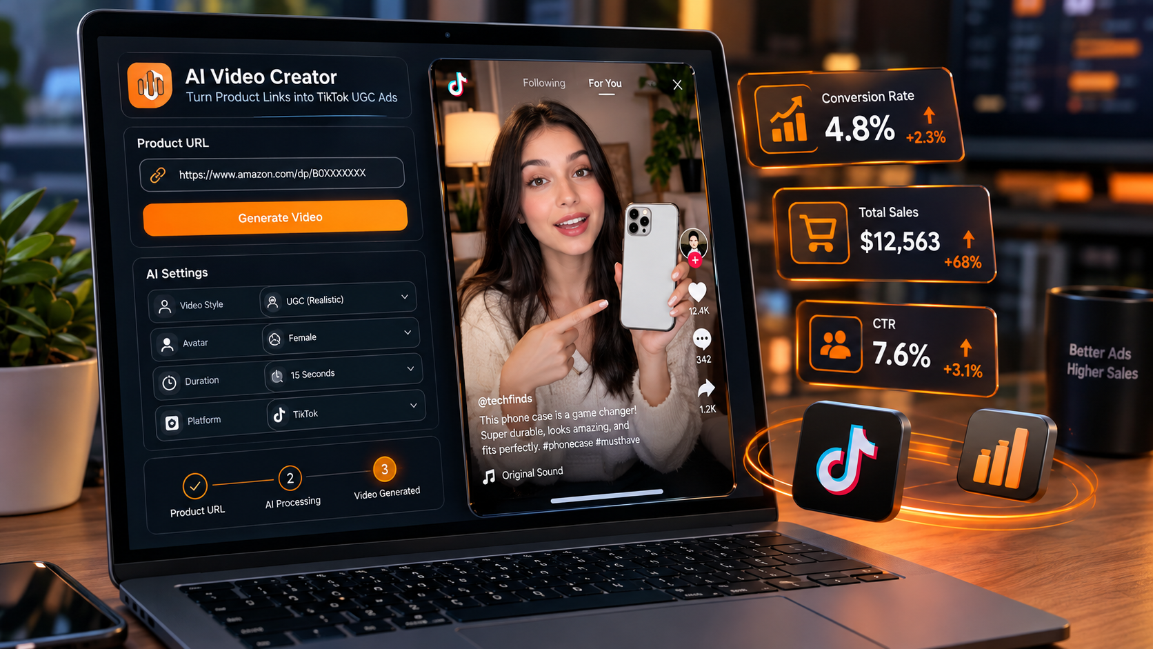 How to Turn a Shopify or Amazon Product URL Into a TikTok Ad