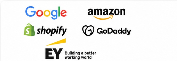 Corporate logos of companies our talent has worked with