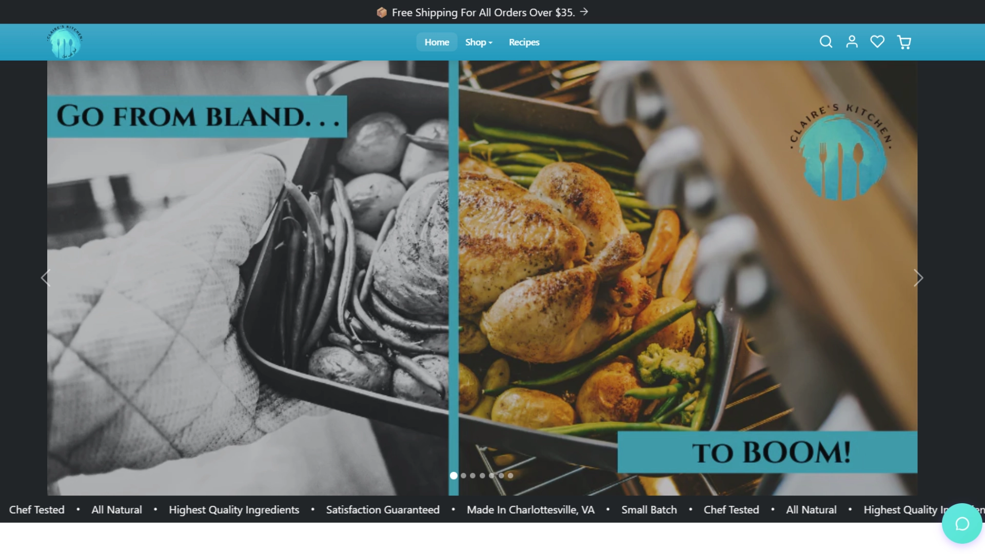 Claire's Kitchen Website