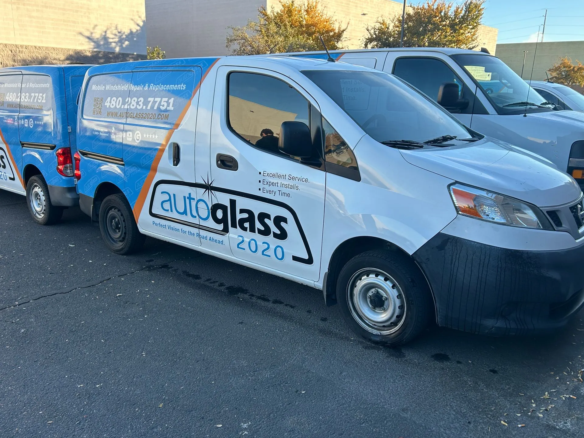 Auto Glass 2020 fleet of mobile service vans