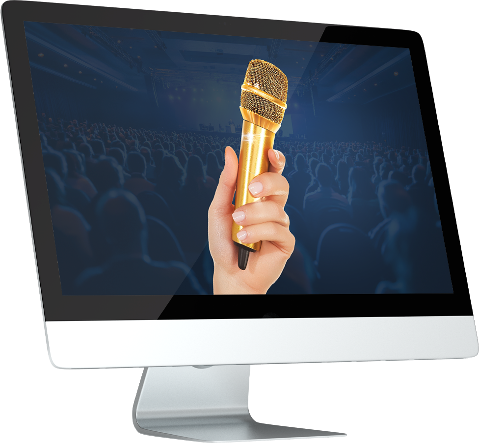 Salem Speaker Bureau - Mockup Golden Mic