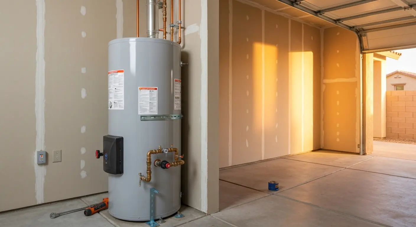 Tank water heater installation