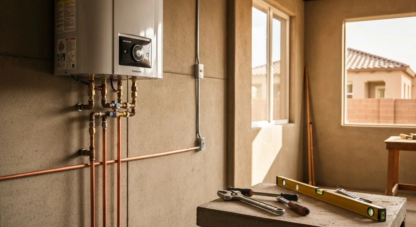 Water heater installation service