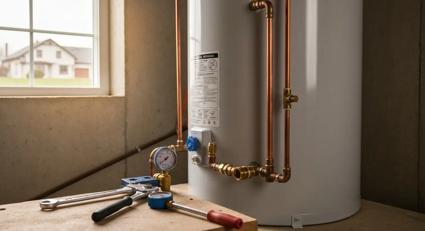 Water heater repair technician