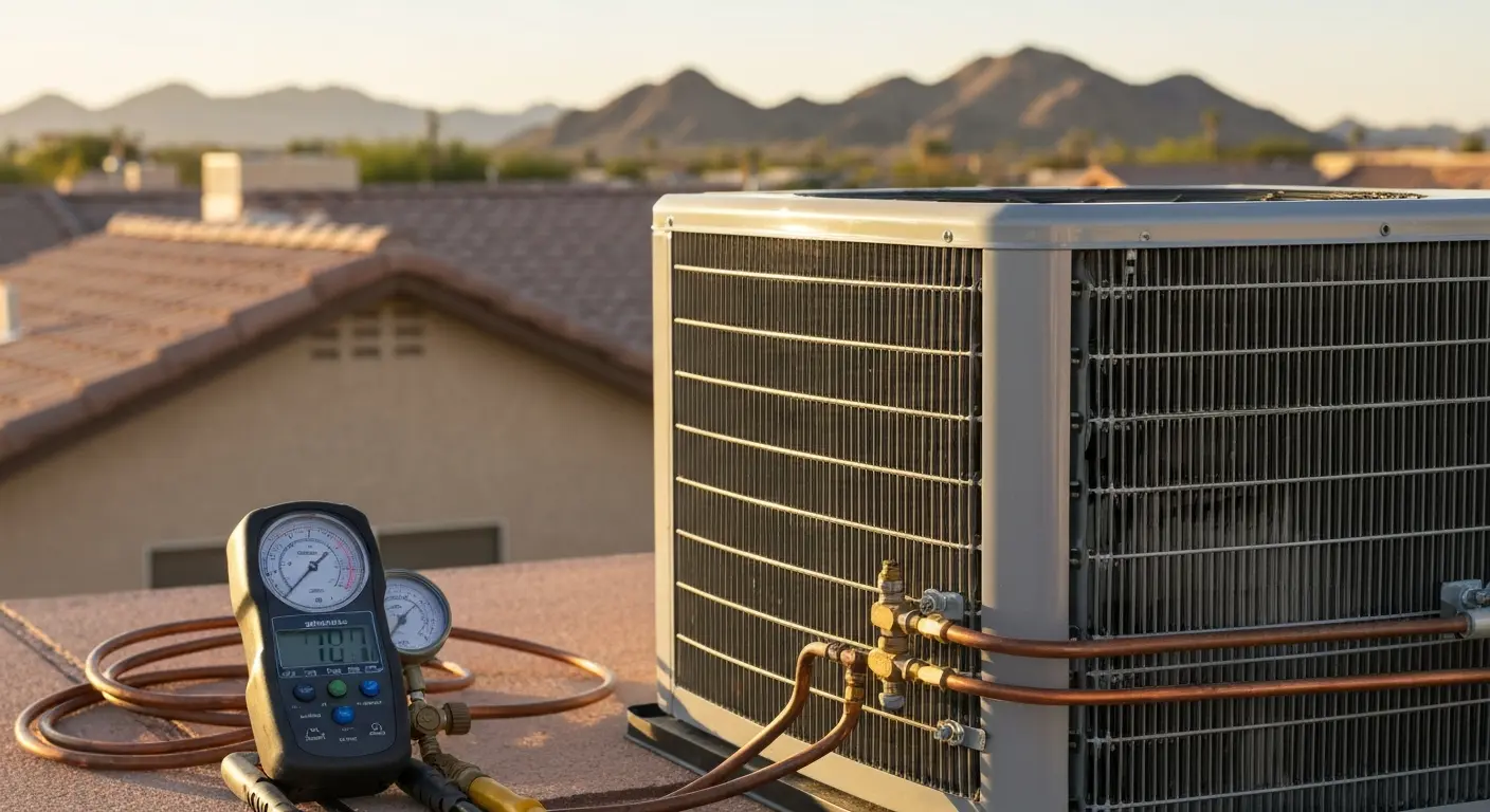 AC unit inspection in Ahwatukee