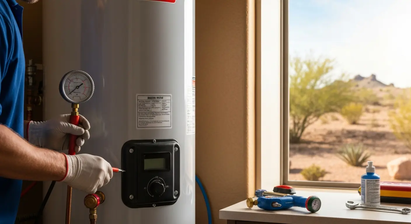 Water heater maintenance service