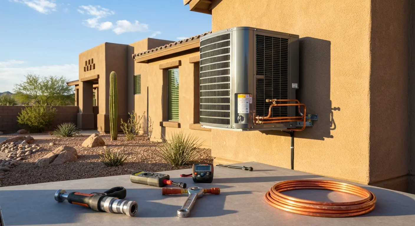 HVAC installation in Desert Ridge home