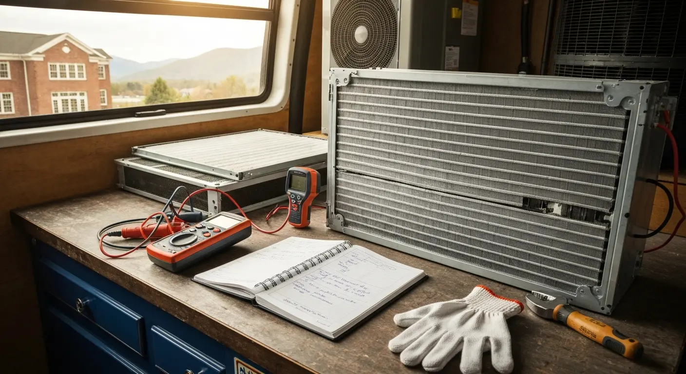 HVAC maintenance inspection