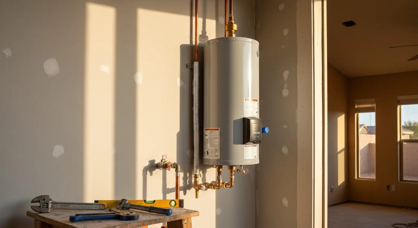 New water heater installation