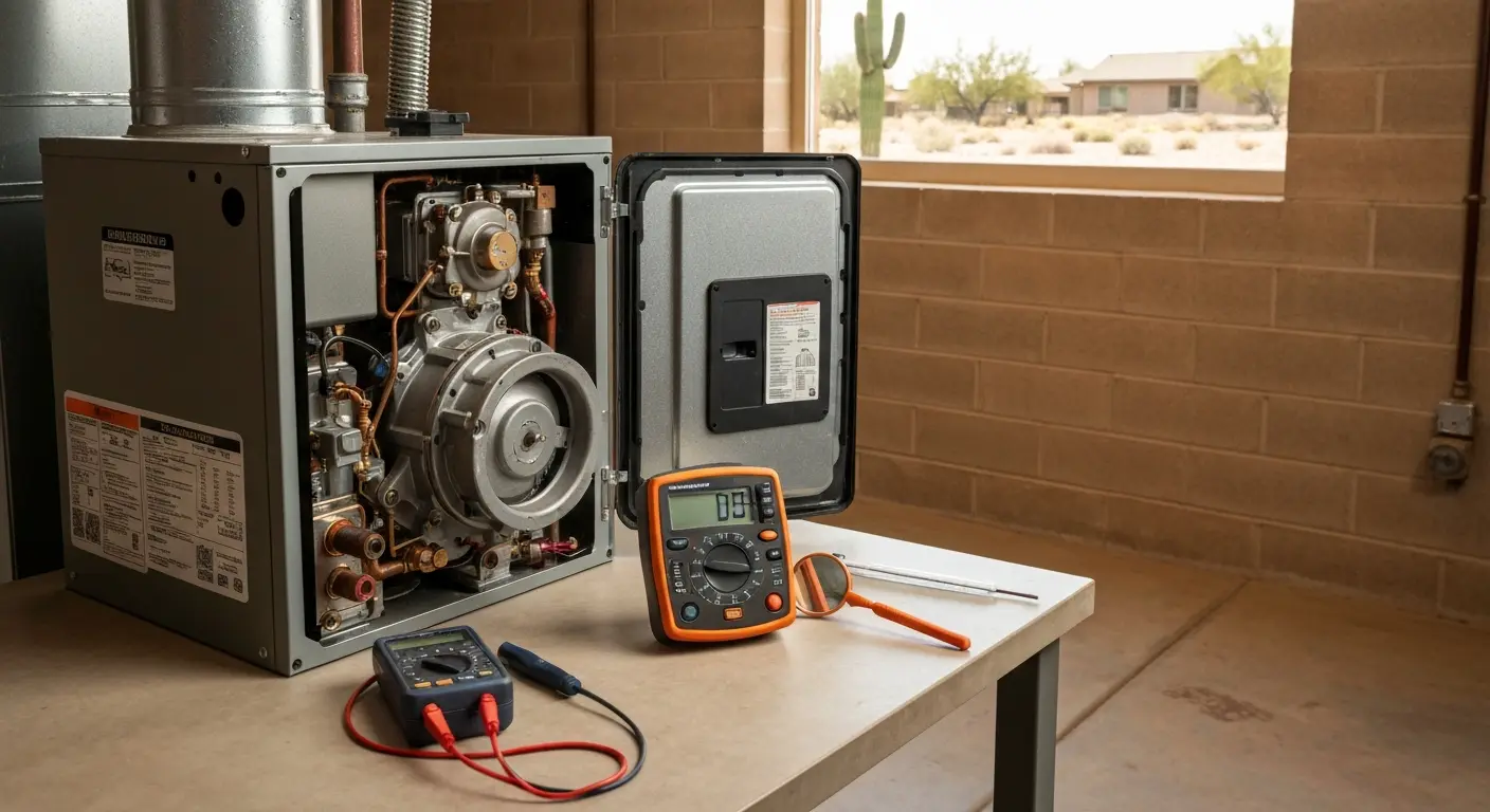 Furnace inspection and maintenance in Chandler