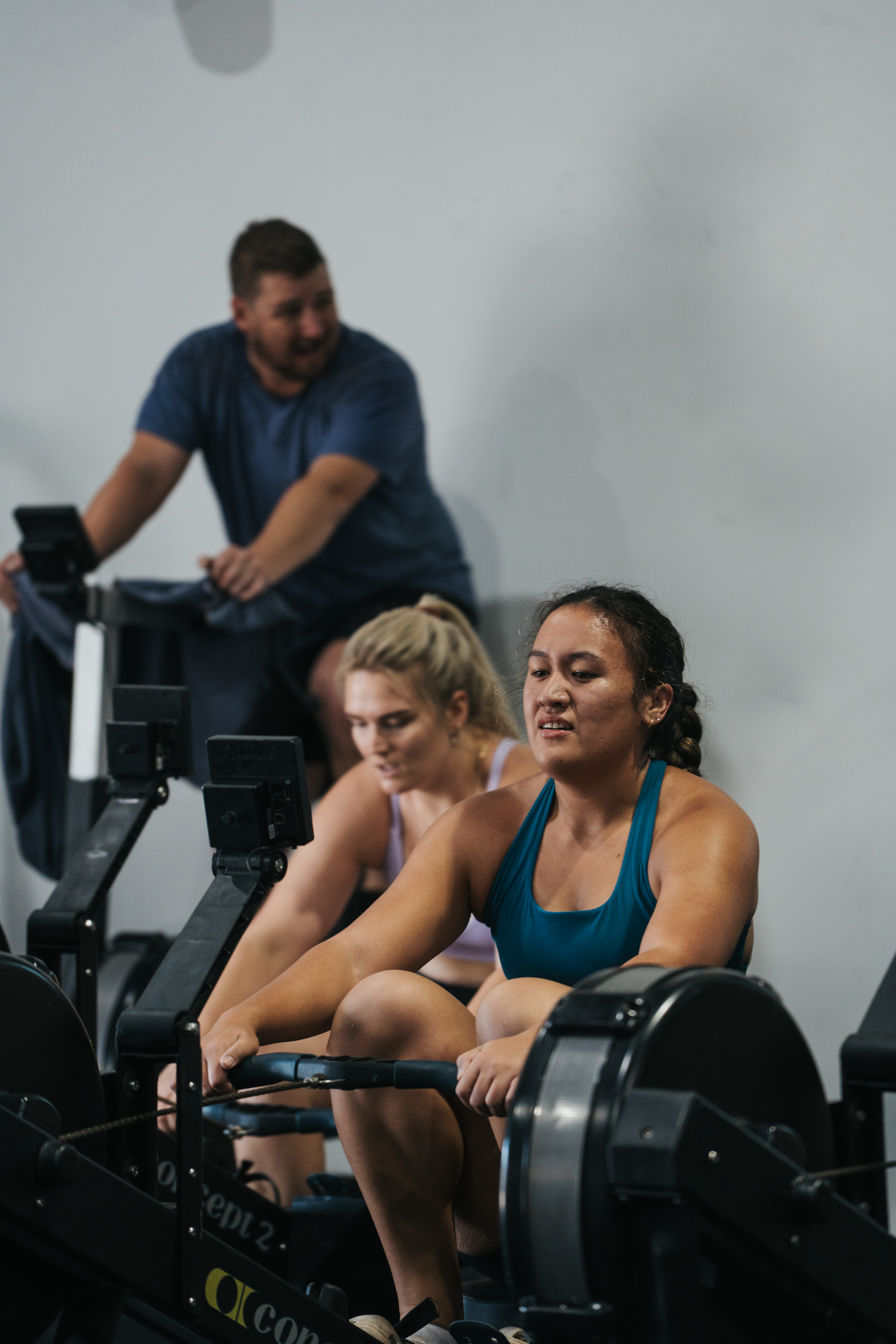 Members on the ergs