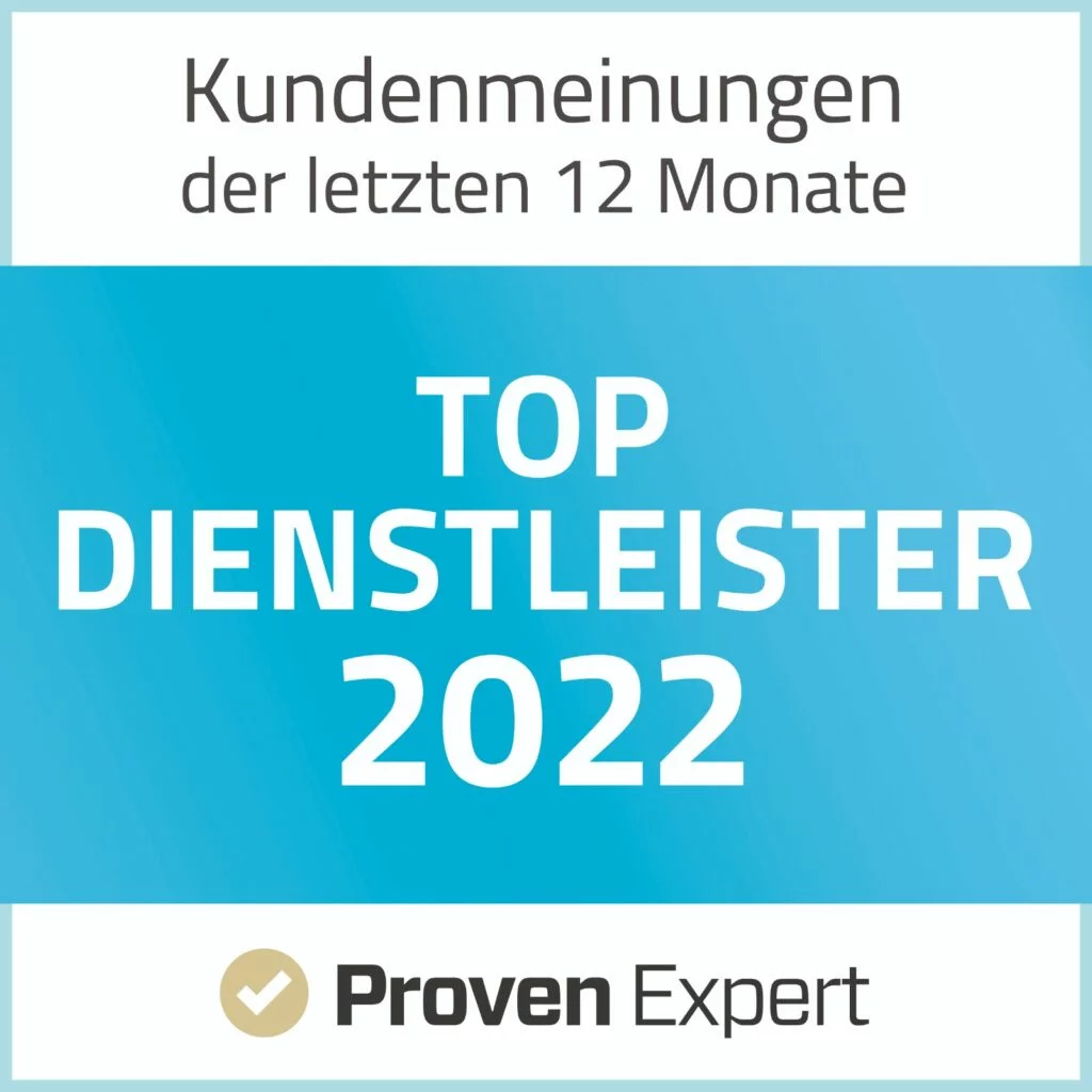 ProvenExpert Top Service Provider 2022