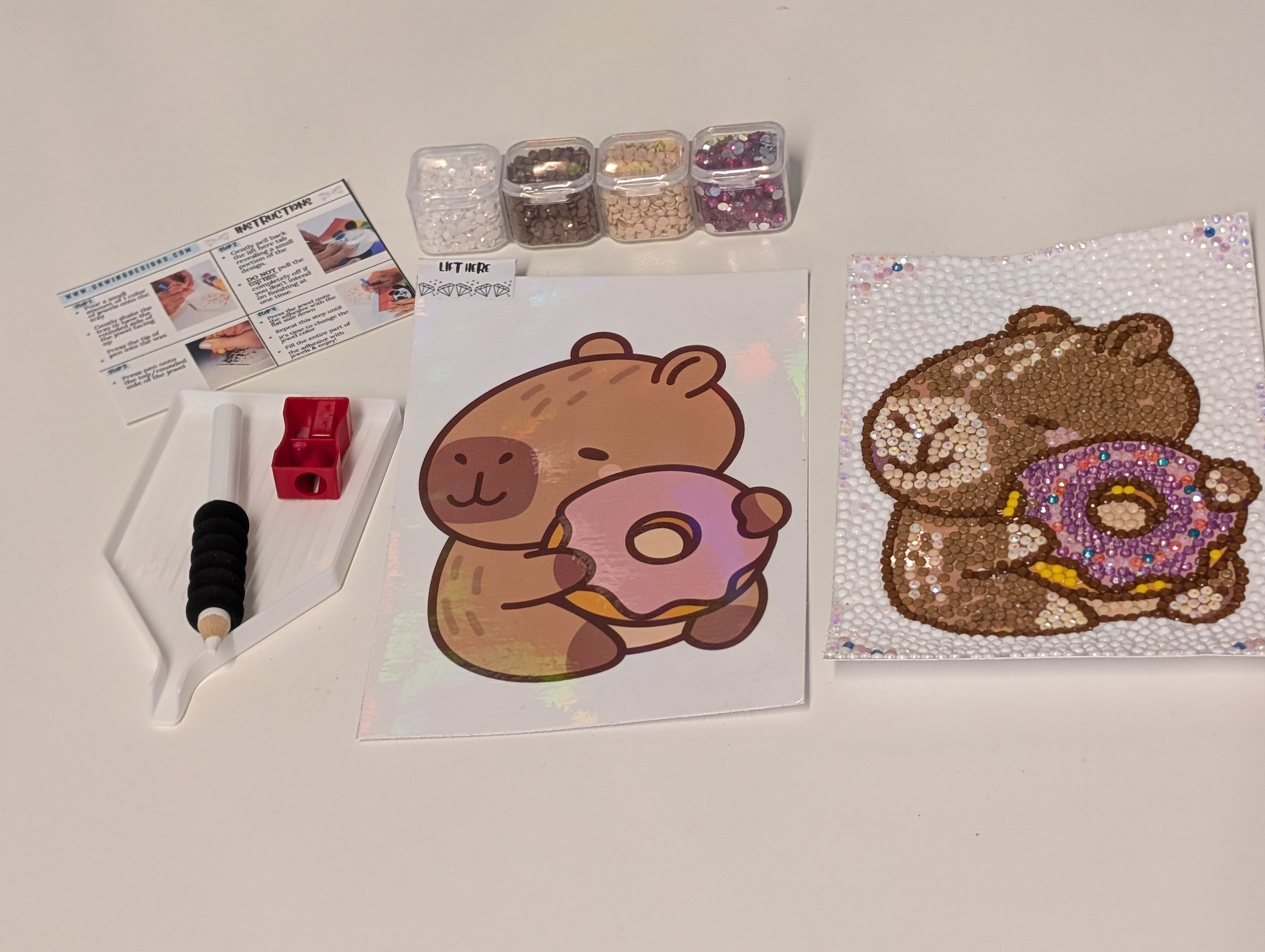 Capybara Donut Diamond Painting Kit