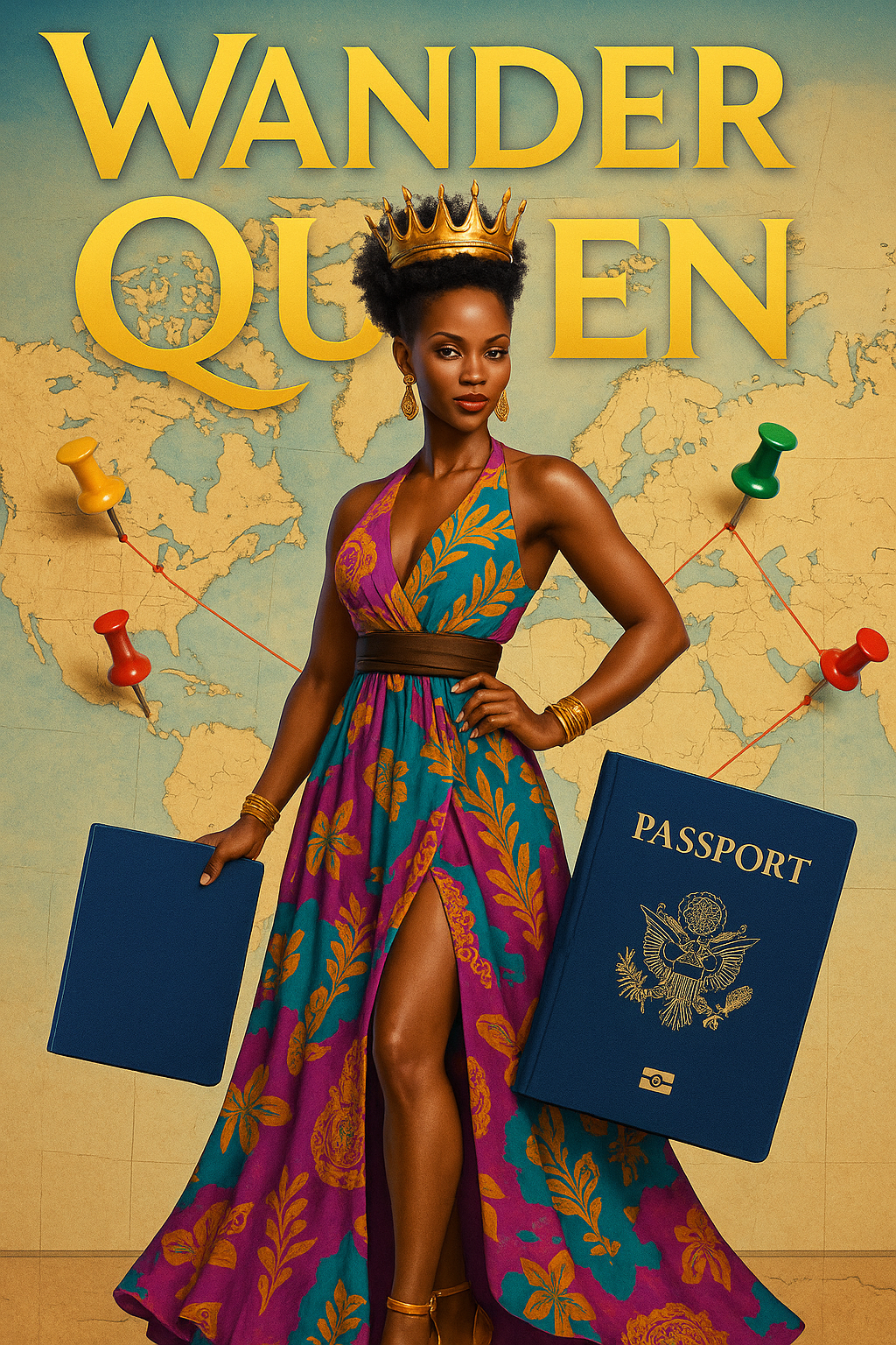 Woman reading Wander Like A Queen at home