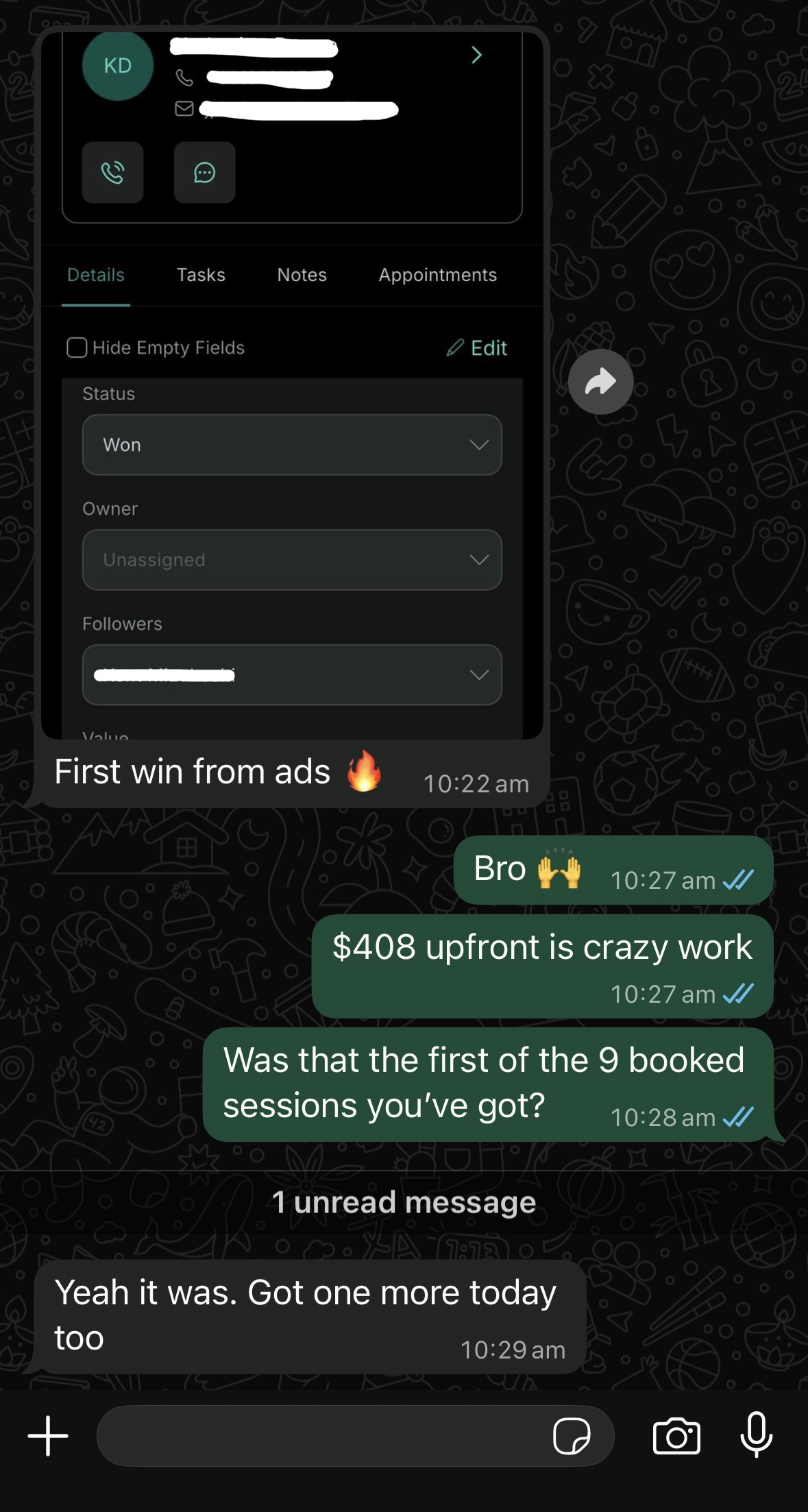 Foundation Football result screenshot