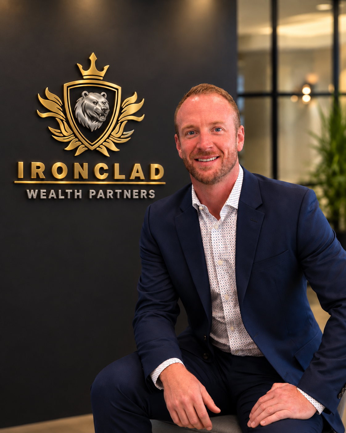Logan Knecht, co-founder of Ironclad Wealth Partners, in a professional headshot