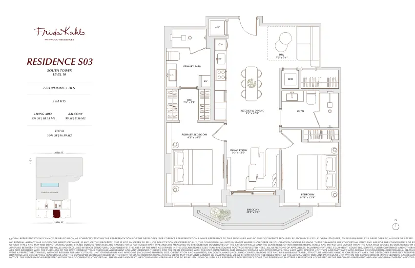 <h3>2 Hab + Den</h3><h1></h1>