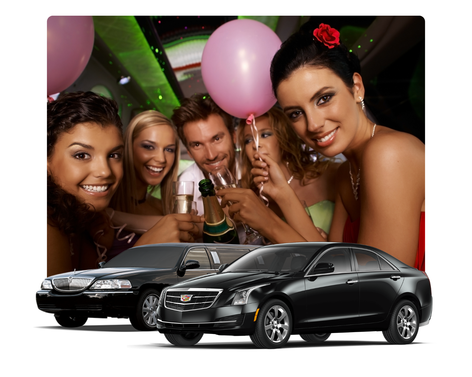 Bachelorette party limousine in Atlanta