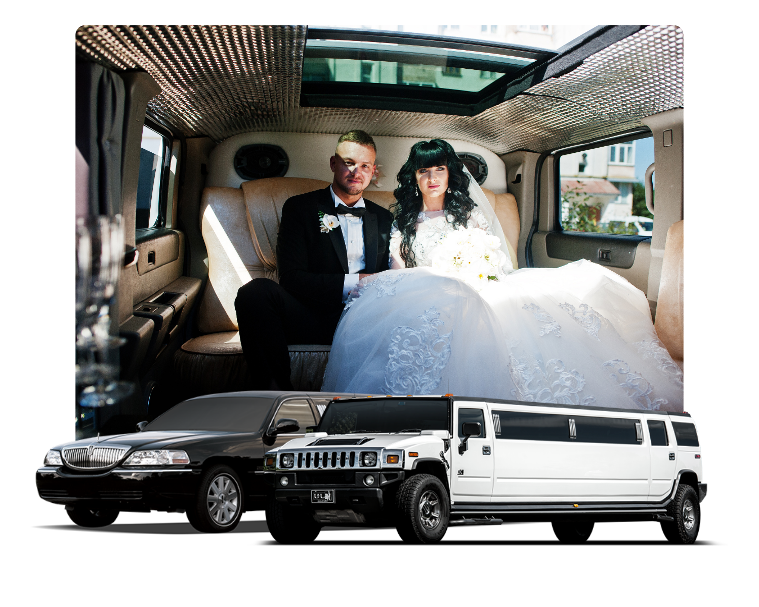 A stretch limousine for your Austell wedding