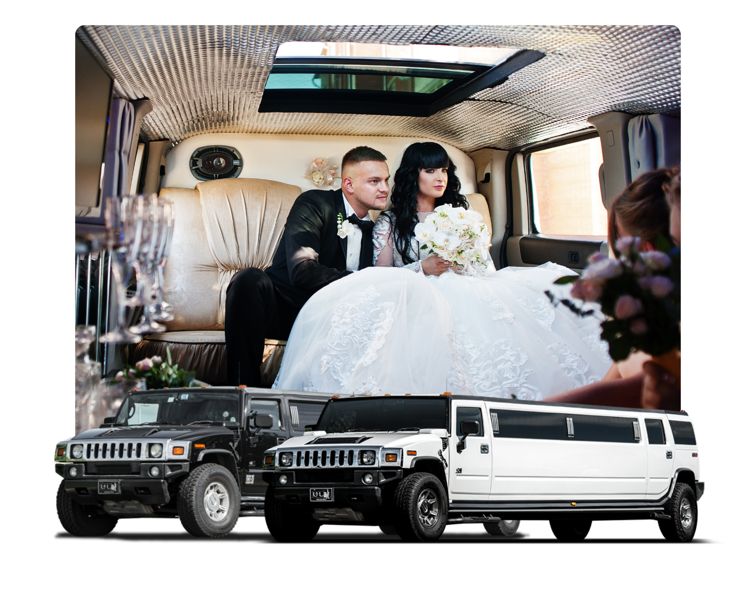 Wedding limousine in Atlanta
