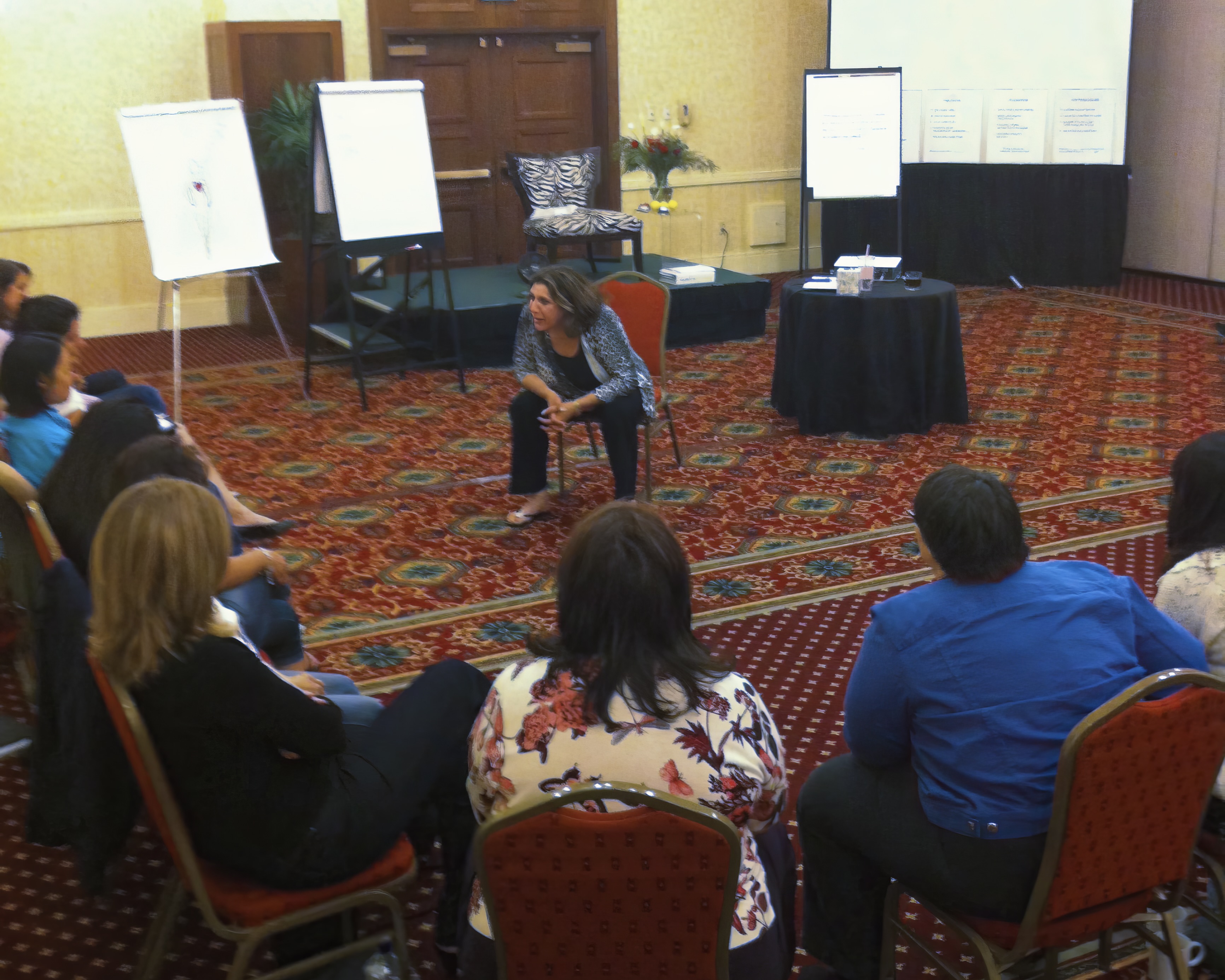Nancy Solomon facilitating