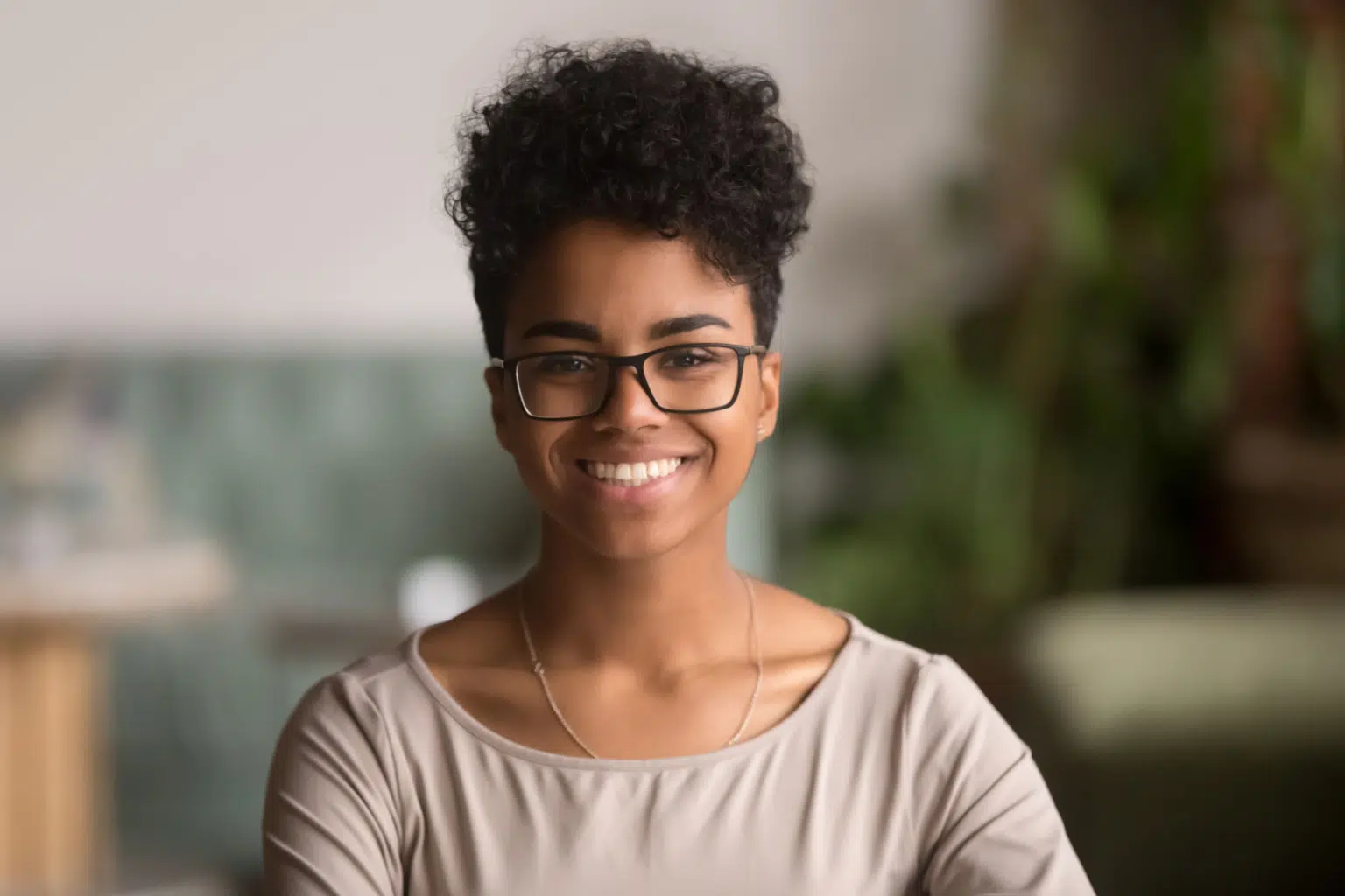 Patient smiling at All Smiles Munster