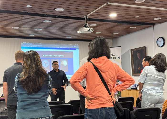 Public speaking workshop