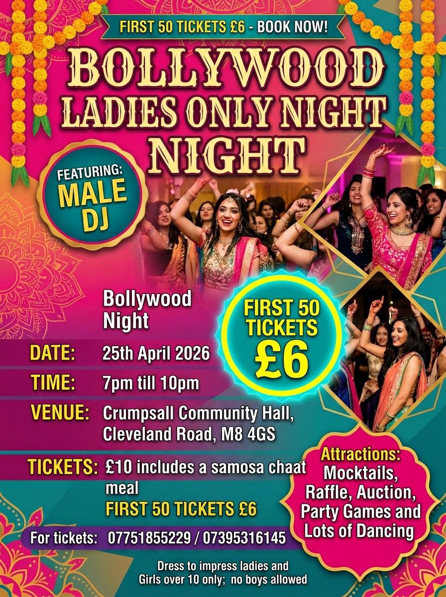 Bollywood Ladies Night poster