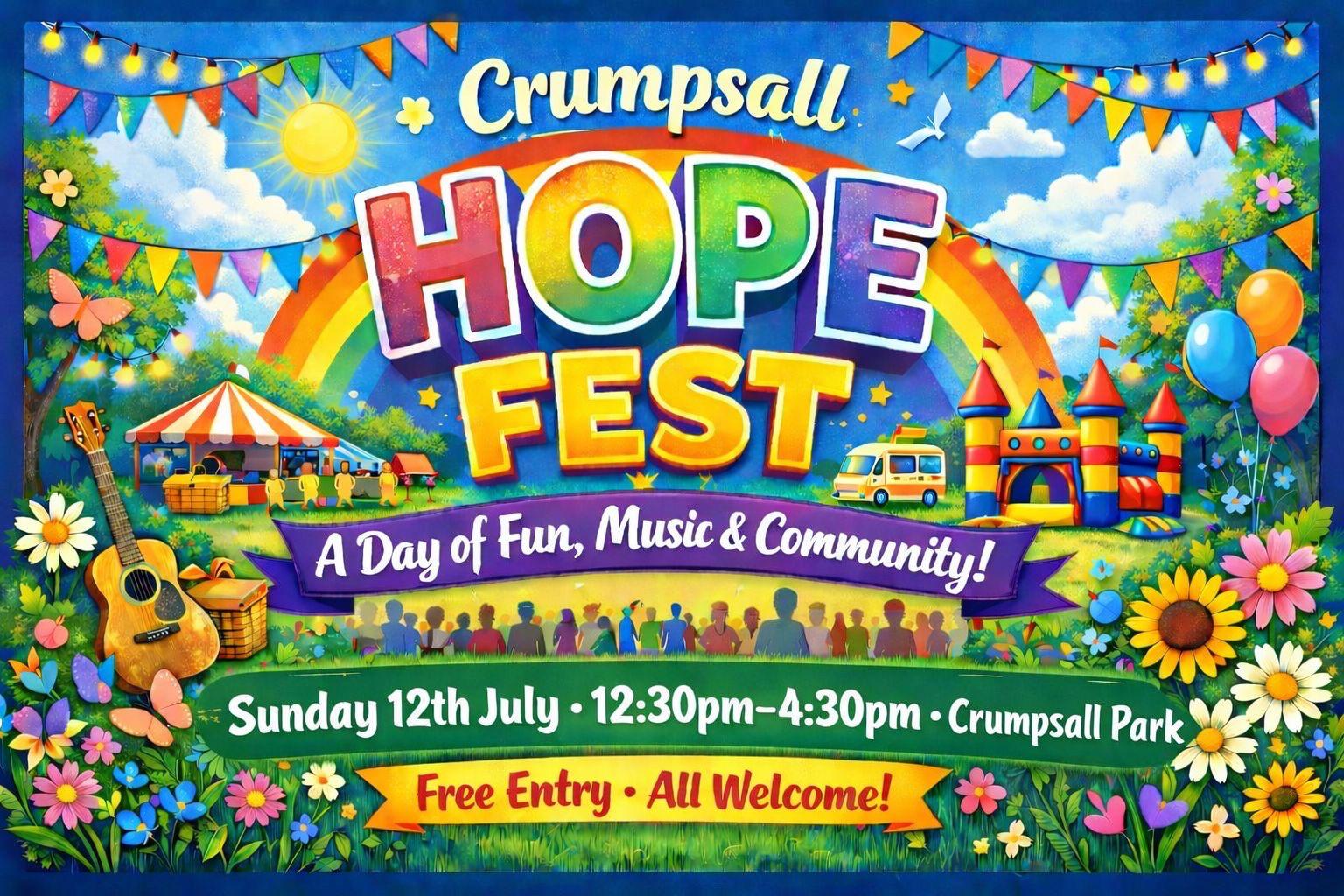 Crumpsall Hope Fest poster