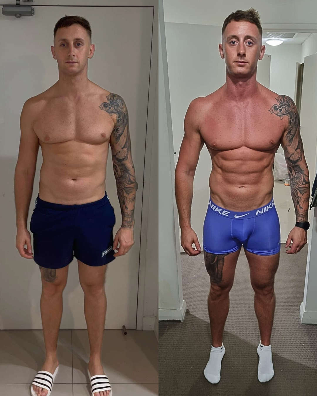Client transformation before and after