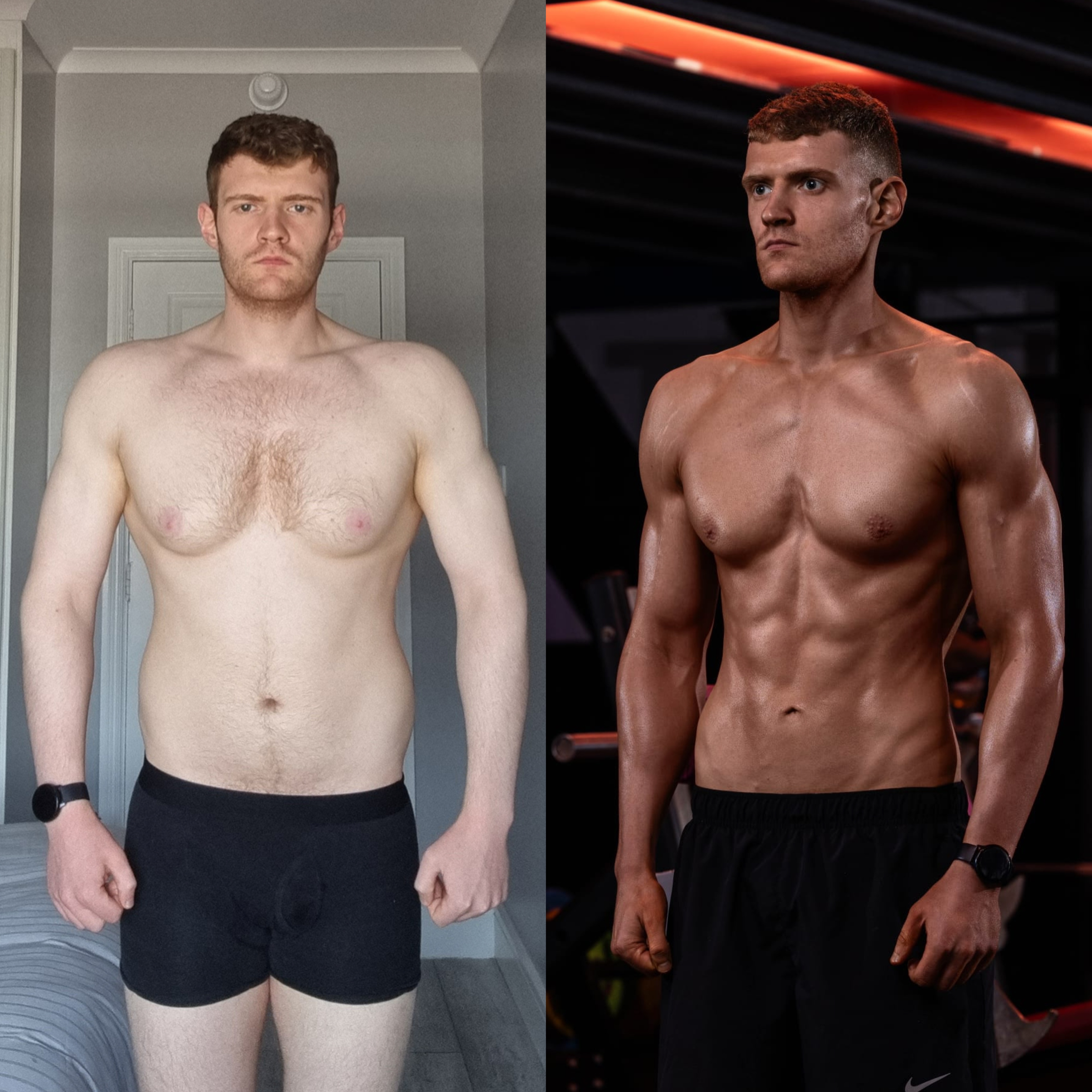Client transformation before and after