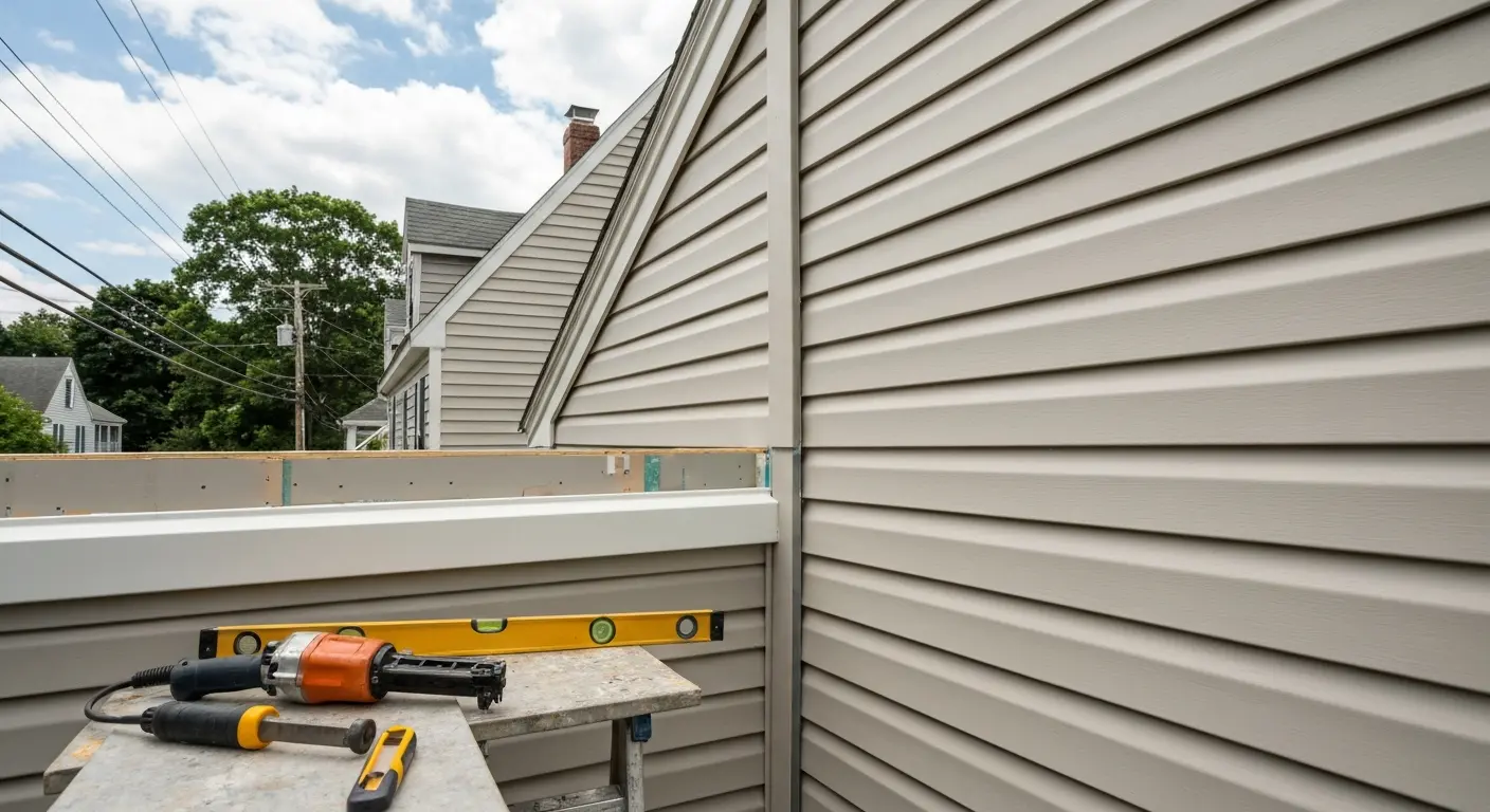 Vinyl siding installation