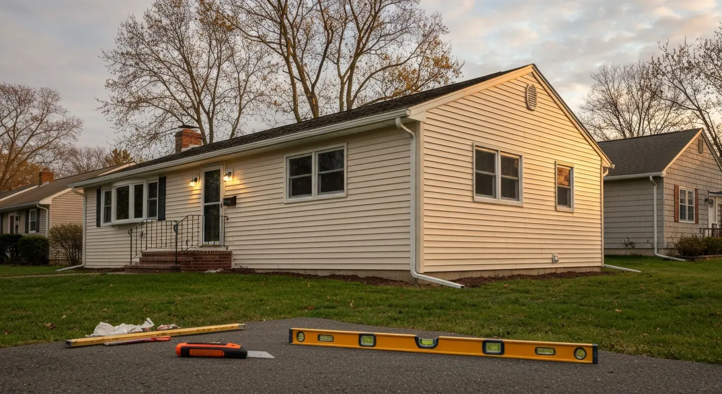 Vinyl siding installation